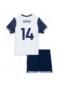 Tottenham Hotspur Archie Gray #14 Babytruitje Thuis tenue Kind 2024-25 Korte Mouw (+ Korte broeken)